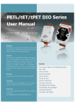PETL/tET/tPET DIO Series User Manual