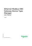 Ethernet Modbus X80 Gateway Device Type Manager