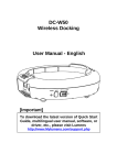 DC-W50 Wireless Docking User Manual - English