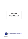User Manual PEX-1X - Soliton Technologies CO., LTD.