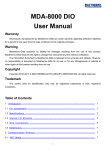 MDA-8000 DIO User Manual