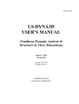 LS-DYNA3D User's Manual