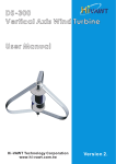DS-300 Vertical Axis Wind Turbine User Manual - Hi-VAWT