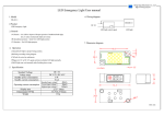 LED Emergency Light User manual