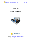 AVR-15 User Manual