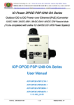 IOP-DPOE-PSP1248-OA Series User Manual - IO
