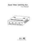Quad Video Switching Box User Manual
