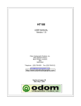 USER MANUAL Version: 1.6 http://www.odomhydrographic.com