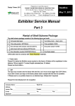Exhibitor Service Manual Part 3 Rental of Shell Scheme Package