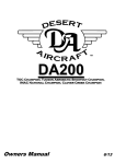 Owners Manual - Desert Aircraft