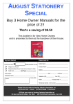Tas Domestic Home Owners Manual
