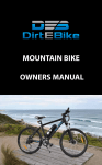 MOUNTAIN BIKE OWNERS MANUAL