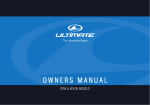 OWNERS MANUAL - Ultimate Campers