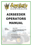 AIRSEEDER OPERATORS MANUAL