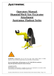 Operators Manual: Diamond Rock Saw Excavator Attachment