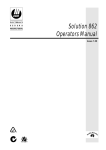 Solution 862 Operators Manual