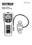 User's Guide Models 475055 Digital Force Gauge