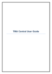 TMA Central User Guide