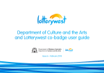 DCA/Lotterywest Style Guide - Department Of Culture And The Arts