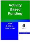 Activity Based Funding - URG Grouper User Guide