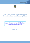 A User Guide to the Eat Well Be Active Community Programs data