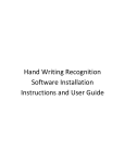 Hand Writing Recognition Software Installation