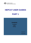 HEPCAT User Guide Part 1