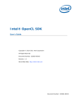Intel® OpenCL SDK User's Guide