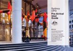 Sydney CPO Pre-Arrival User Guide - Ministerial and Parliamentary
