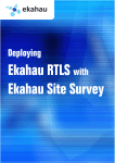 Ekahau Site Survey User Guide for Deploying Ekahau RTLS