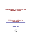 RESERVE BANK INFORMATION AND TRANSFER SYSTEM RITS
