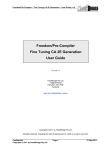 Freedom/Pre-Compiler Fine Tuning CA 2E Generation User Guide