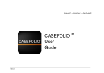 CASEFOLIO User Guide