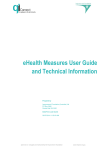 eHealth Measures User Guide and Technical Information
