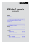 UTS Policy Framework: user guide