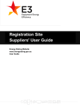 Suppliers' User Guide