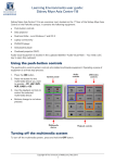 Learning Environments user guide