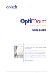 CMMS OptiMaint - User guide