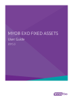 MYOB EXO Fixed Assets User Guide