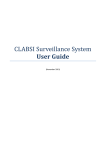 CLABSI Surveillance System User Guide