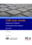 User Guide - Department of Defence