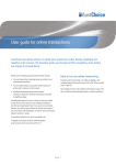 User guide for online transactions