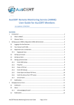 AusCERT Remote Monitoring Service User Guide