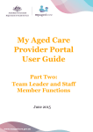 My Aged Care Provider Portal User Guide