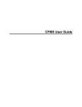 CFMS User Guide