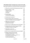 GTAC Website Online Learning Courses Teacher User Guide