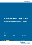 e-Recruitment User Guide - Federation University Australia