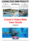 Coach's Video Mate User Guide - Caloundra Aquatic Lifestyle Centre