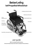 Self Propelled Wheelchair user guide user guide