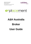 A&H Australia Broker User Guide